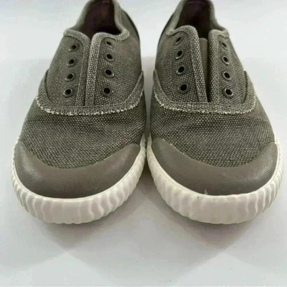 Paul Sperry topsider womens sneakers size 6 green canvas lace less slip ons - Picture 5 of 12